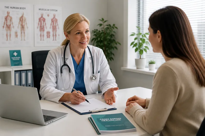 Patient discussing treatment options with a doctor
