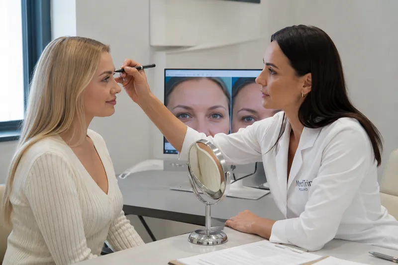 Plastic surgeon consultation
