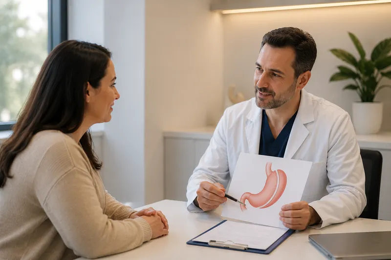 Patient discussing sleeve gastrectomy with a bariatric specialist
