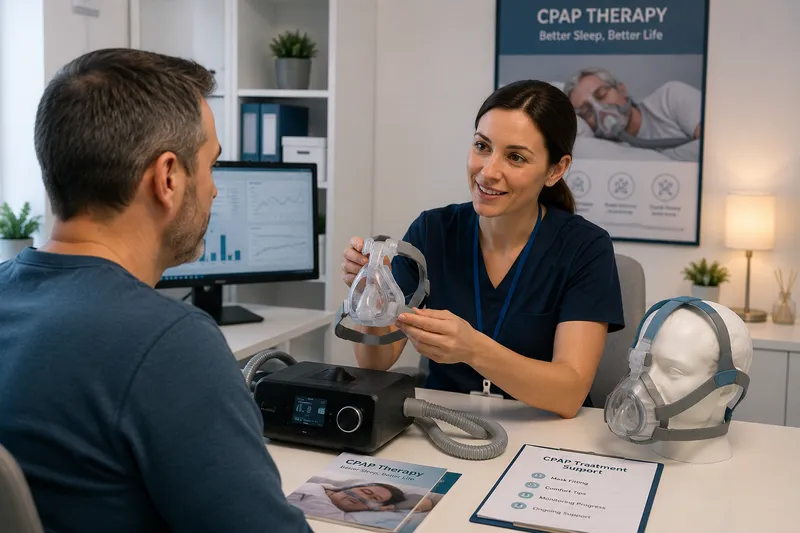 Sleep study and CPAP treatment
