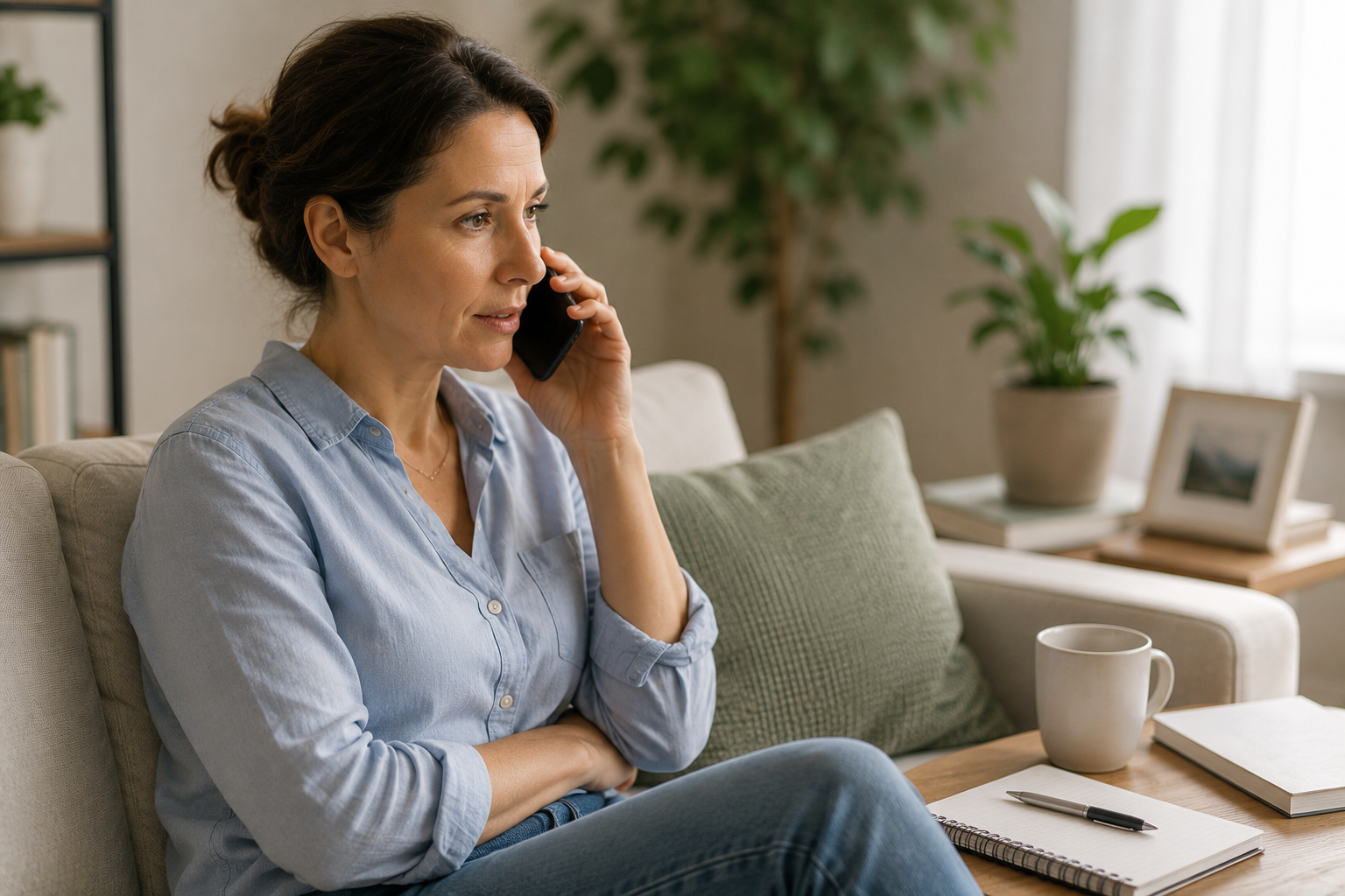 Doctor conducting a remote medical consultation