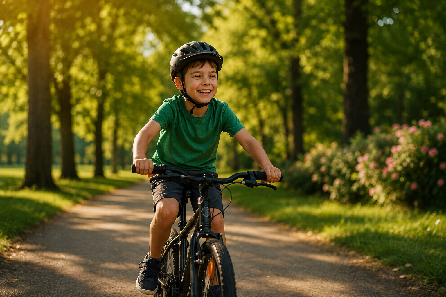 Child spending time outdoors away from digital devices