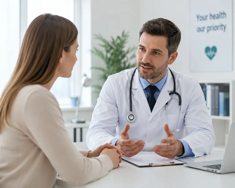 Consultation before breast reduction surgery