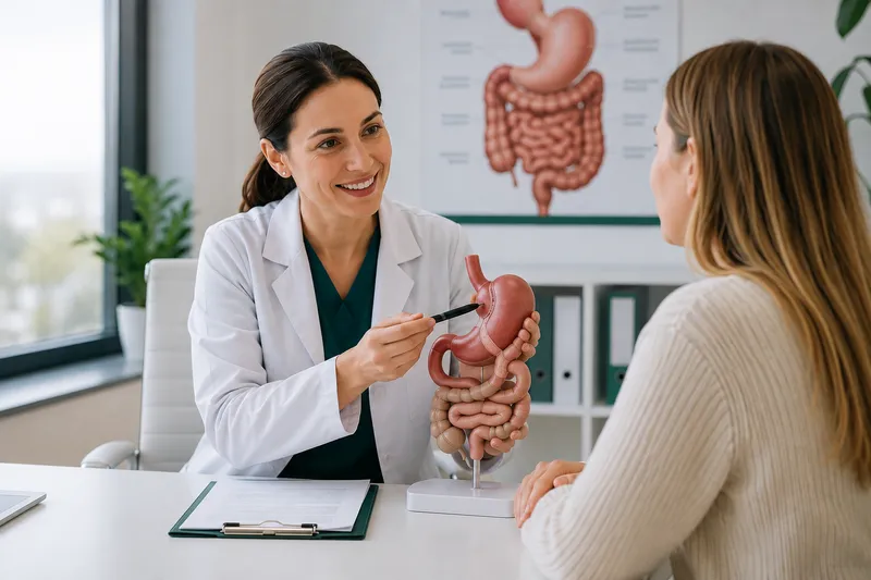Patient discussing gastric bypass surgery with a bariatric specialist in Poland