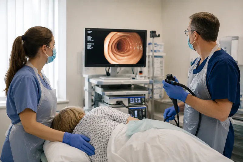 Gastroscopy and colonoscopy performed in a modern endoscopy unit in Poland